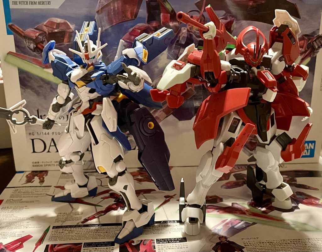 先日投稿したエアリアル オーバーテンペストと並べて。今度こそスレッタの横に並ぶ為に、グエルは獅子としての真の実力を発揮するーーー。