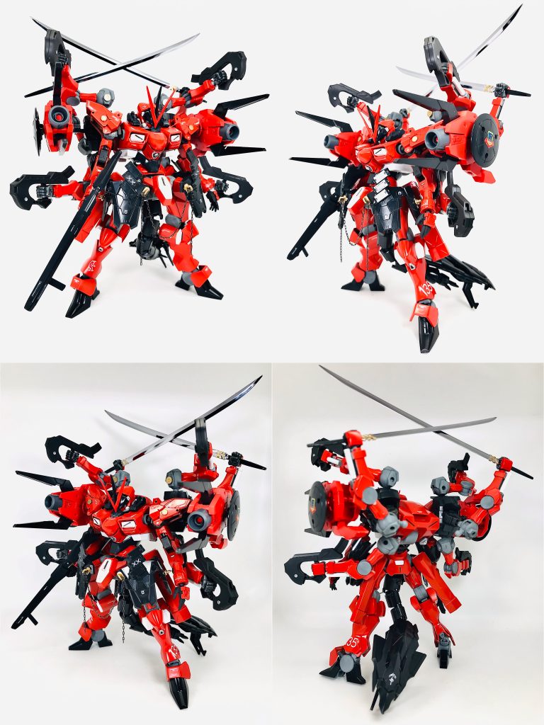 スタイルが横長になる為…微妙な感じ😨あ…今回は武装(必殺技)紹介なしです😅アニメでもギロロは撃ちまくるだけで必殺技みたいなものがないので…いかした武装ネーミングが思いつきませんでした😱しいて必殺技を作るとしたらアシュラバスター?