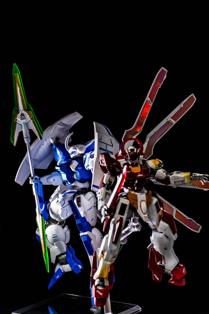 最近作った青いダリルバルデと共に