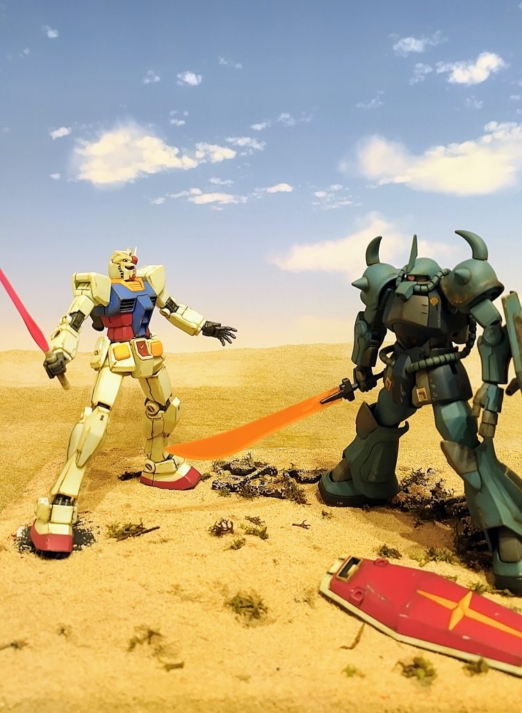 シールド弾け飛び、焦るガンダム🙀