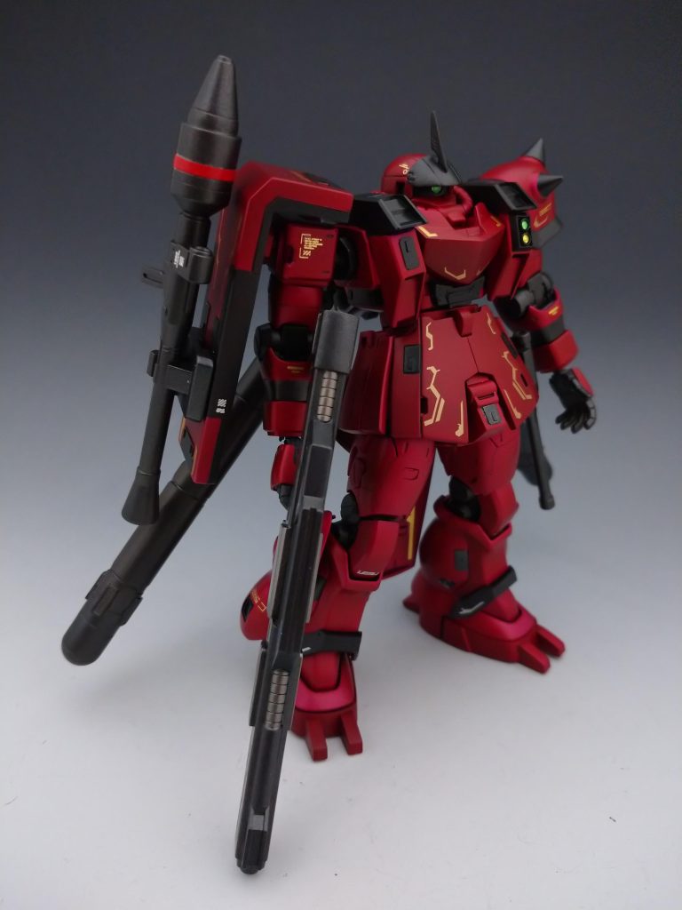 他にもギラ･ズールの武装も追加しました。元々はビームマシンガン目当てでしたがパンツァーファーストも良かったので採用です。