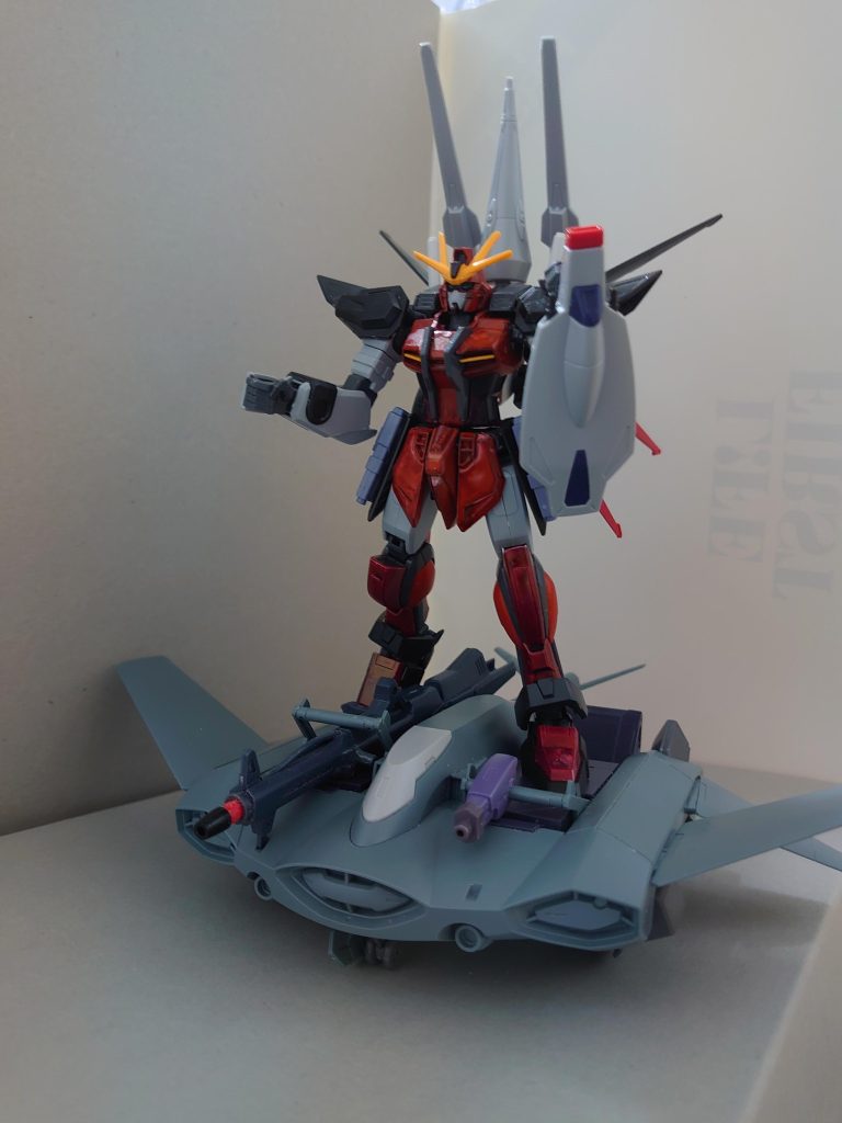 前回のストライクニュムペーを載せた状態。バスターランチャーのハンドルはペダルに。麻弥「バスターランチャー、照準!」有咲「沈めィ!!」