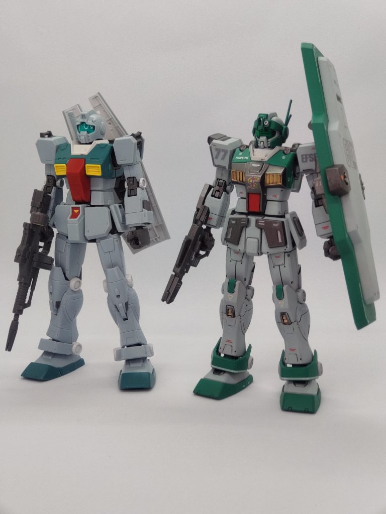 素組みのスレッガージムとの比較です