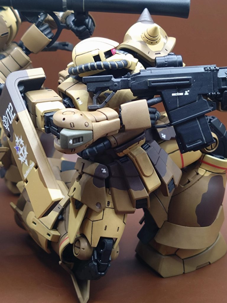 迷彩は全部塗装にて仕上げてます。エグバ機、セルマ機の投稿をご覧いただければ幸いです。ご覧いただきありがとうございました。