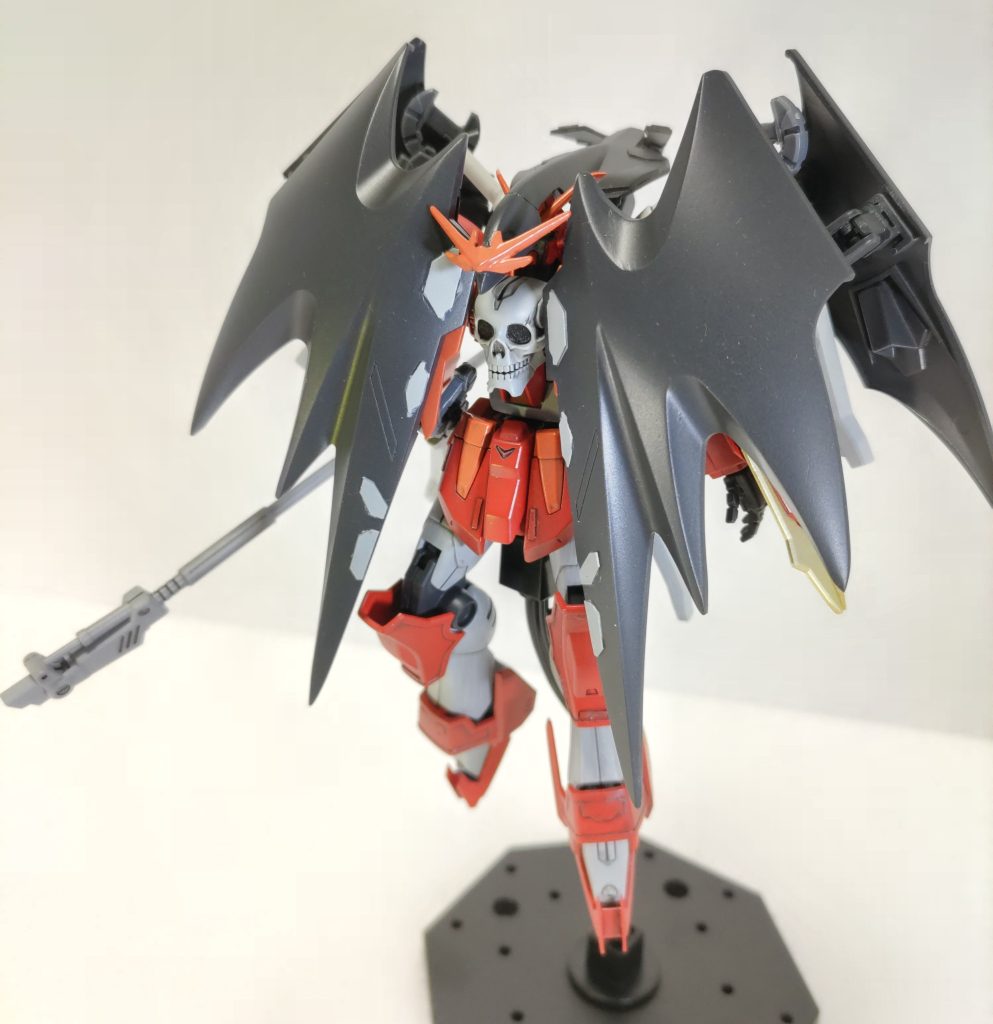 ウイングは、少し加工し、頭部も少し隠れるようにしました。ハイパージャマーももちろん可能です笑