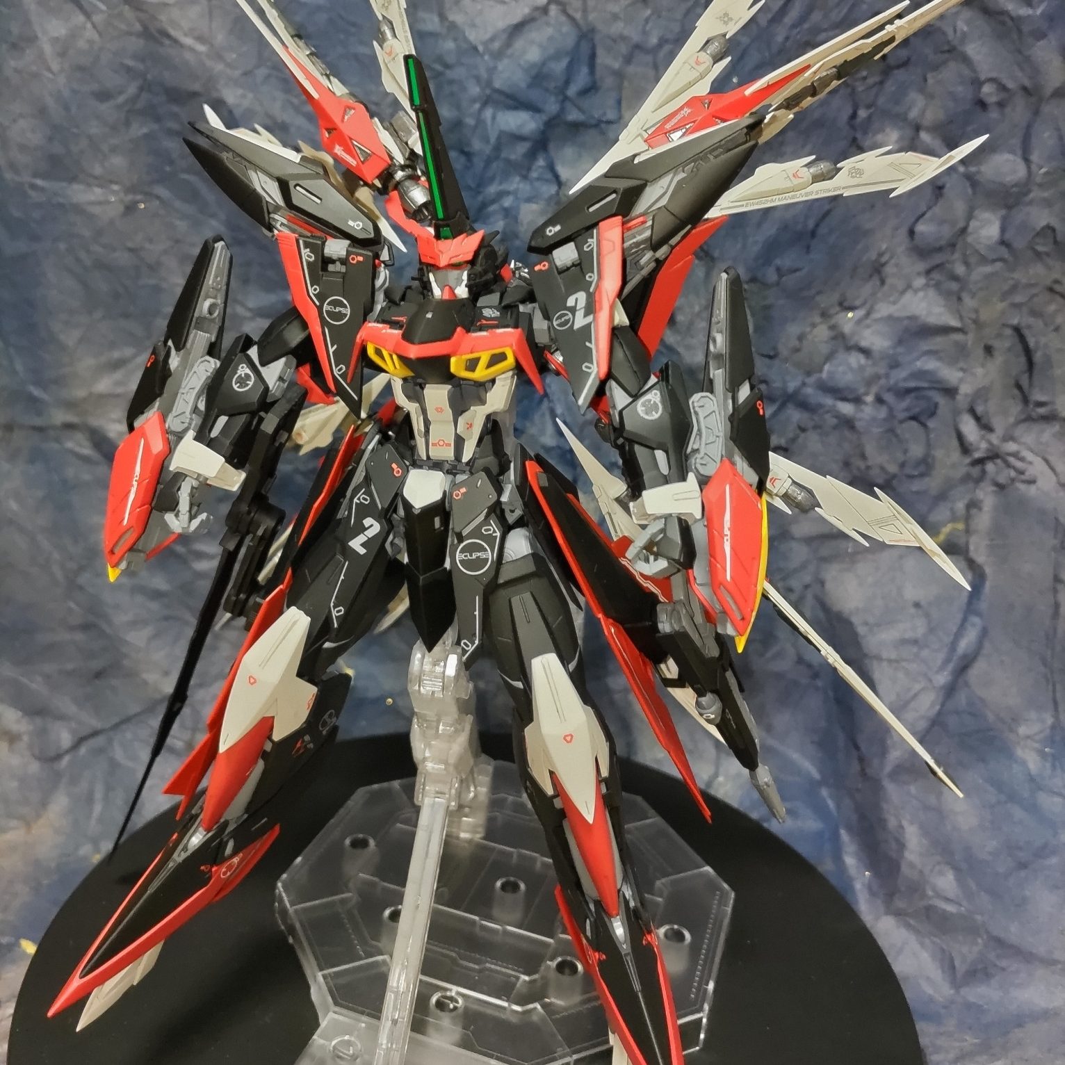 1/100MGエクリプスガンダム2号機ストライカー、ウィザード装備｜G