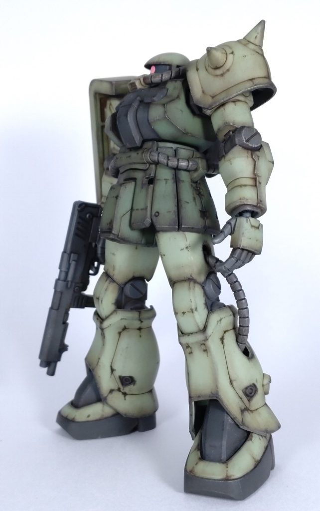 ザクⅡF2　成形色活かしウェザリング–4枚目/制作者：@knoppixxx