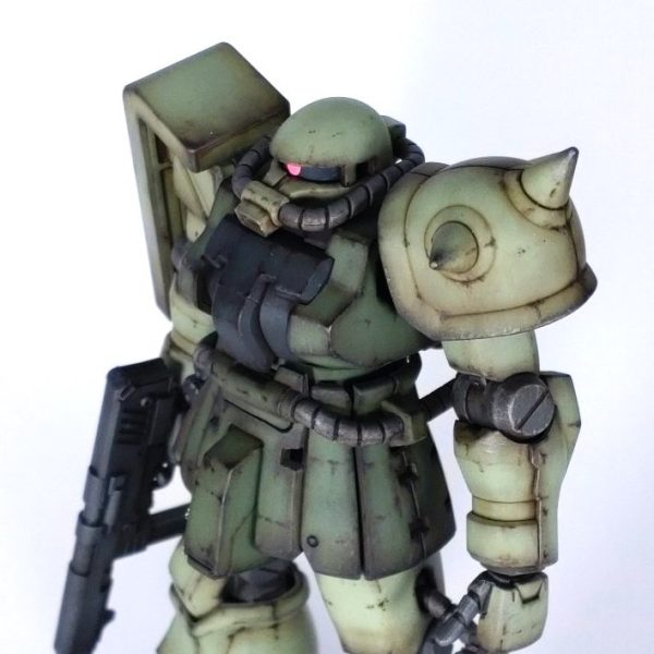 ザクⅡF2　成形色活かしウェザリング