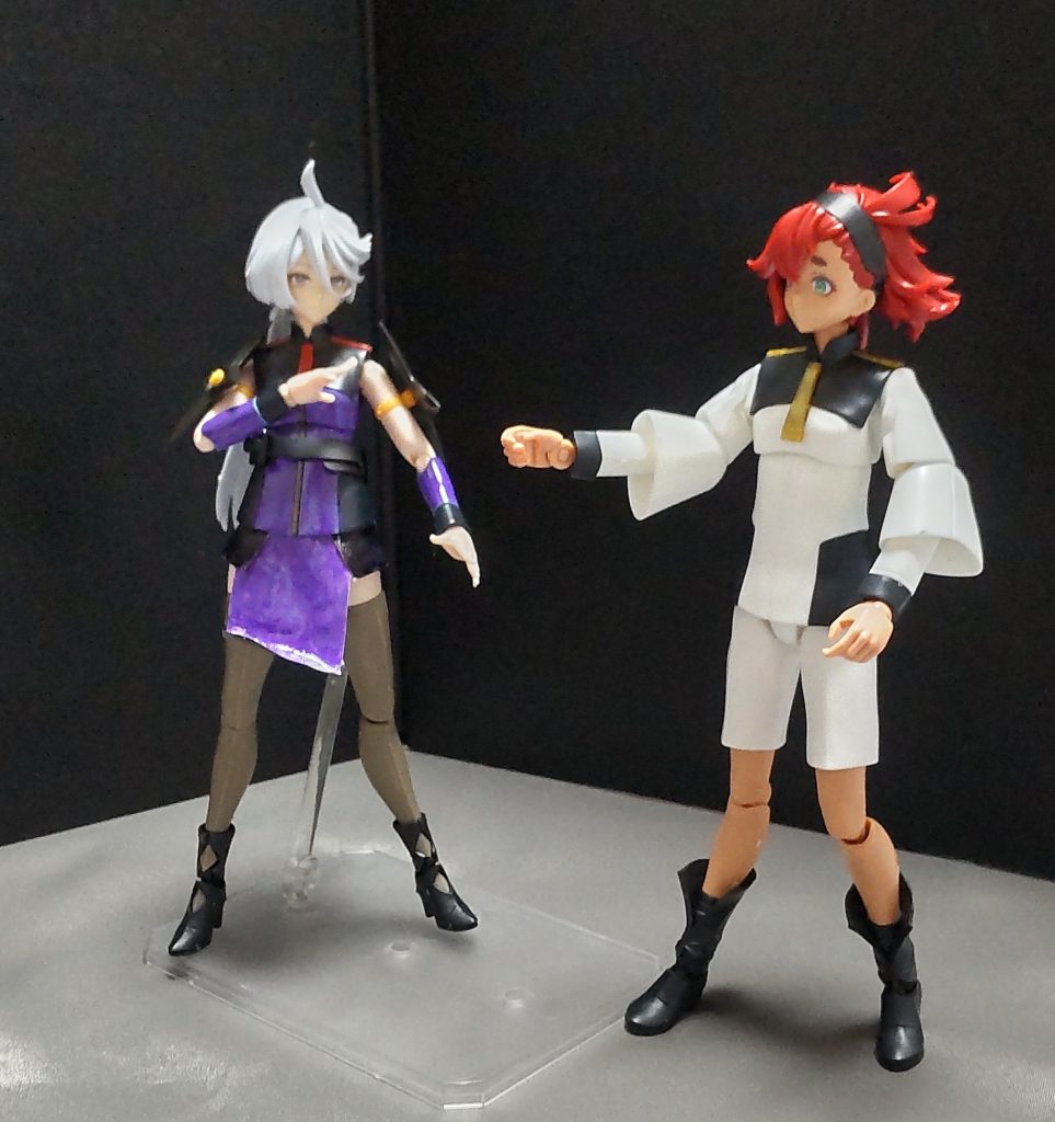 スレッタ「今回は服装の布面積が増えてますね。」ミオリネ「あのクソ親父のせいで規制されたのよ……でも改良したから今度こそ大丈夫なはずよ。」