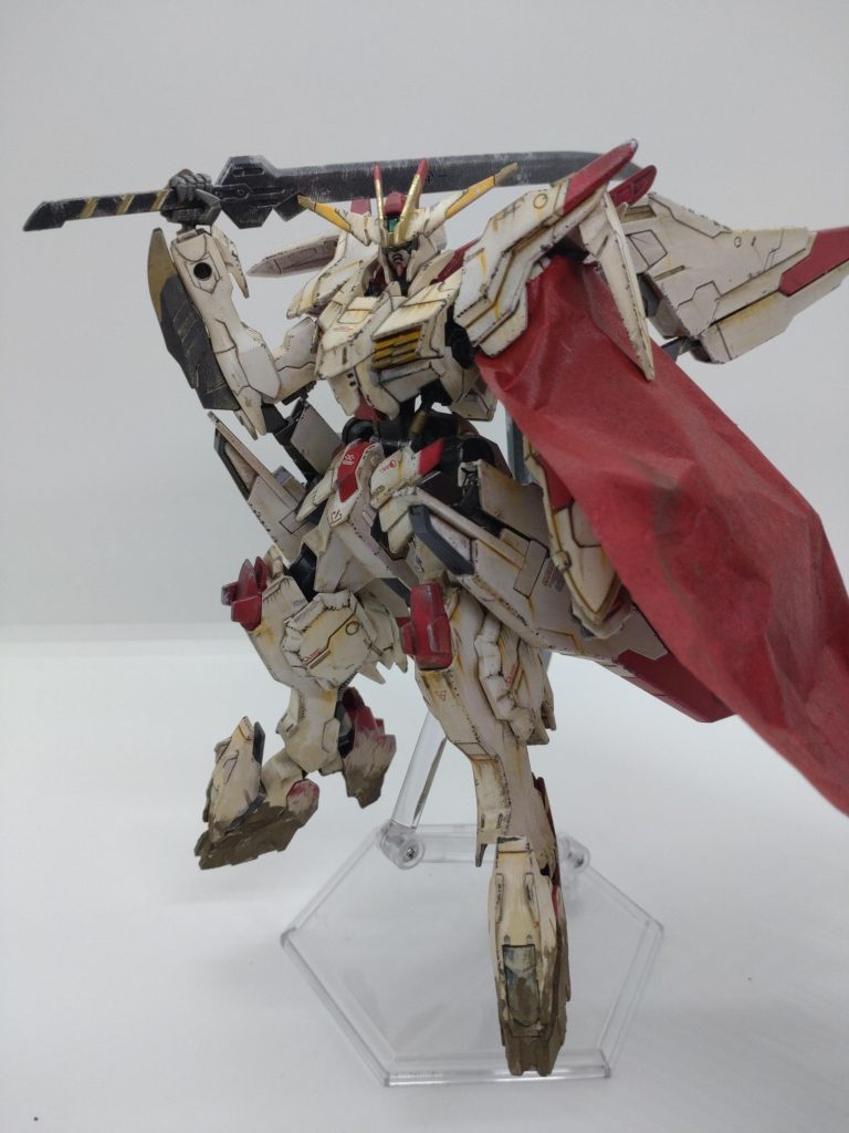マントを追加してみました。YouTubeでマルコシアスの戦う姿を観たときから完全に魅了されています♥このマントはこのGUNSTAで発見しフォローさせていただいている&光栄にもフォローしていただいているtamamaさんの作品を参考に作成しました。tamamaさん、ありがとうございます!!
