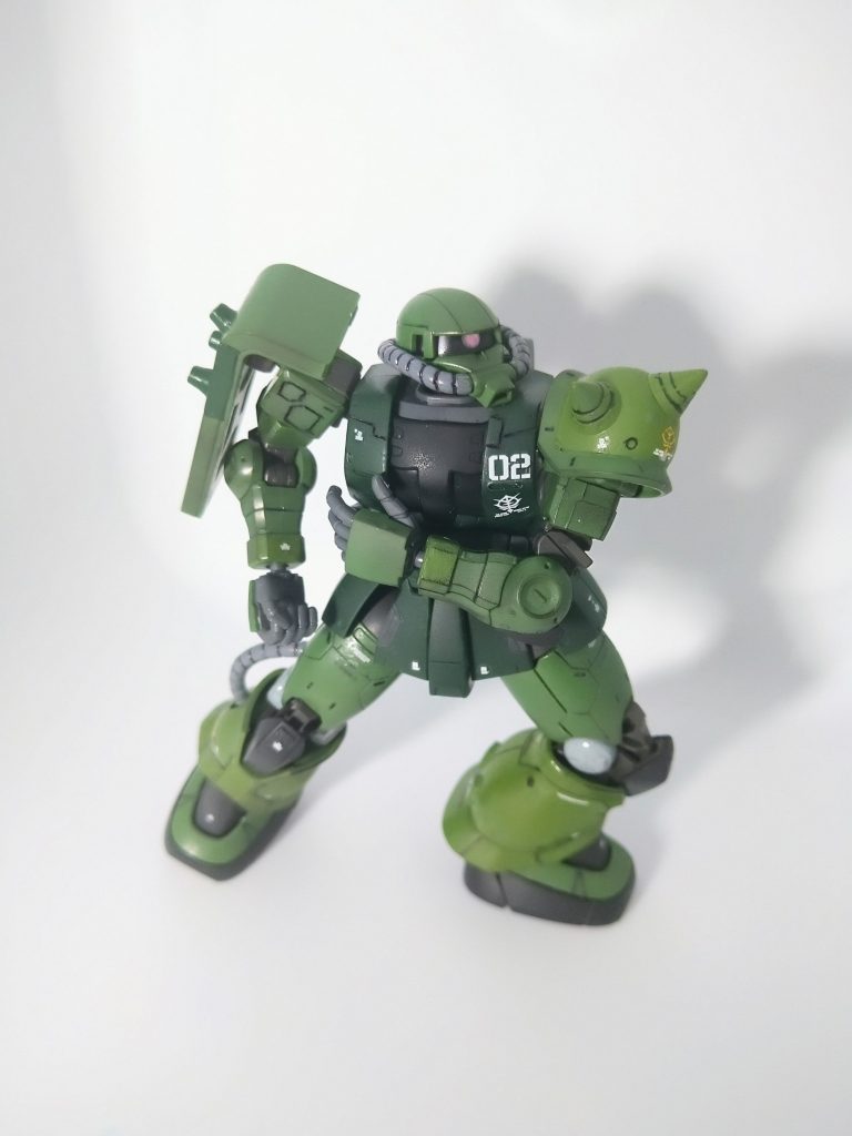 ショルダータックル横から。