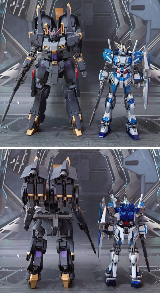 HGUCナラティブガンダムC装備との体格差。