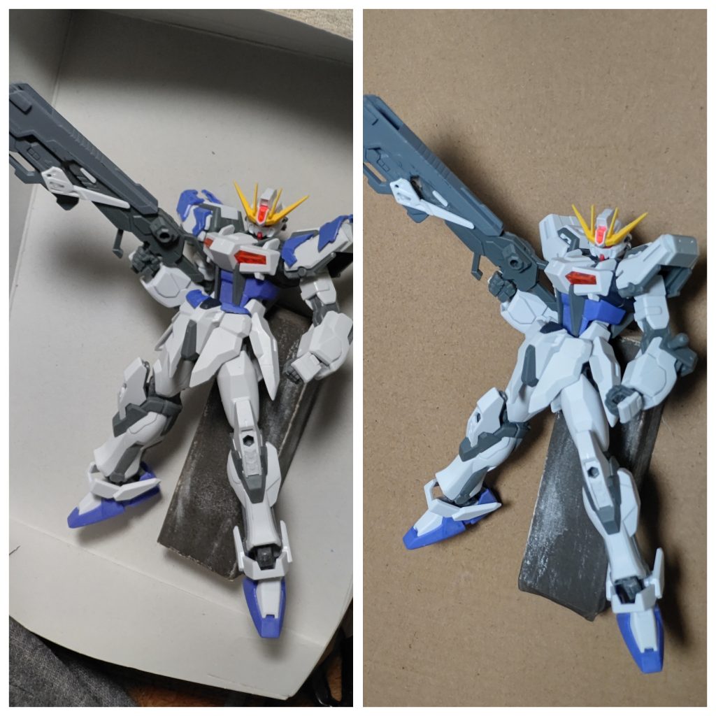 ライフルオプションですが、射撃において、ショートライフル、レールビームガン に加えて もう一形態、ビームショットガン を追加。ひとまず完成とし、今後はカラーリングを考えながら、塗装計画を立てようと思います。弄ってて楽しい 良いキットでした。( ￣▽￣)