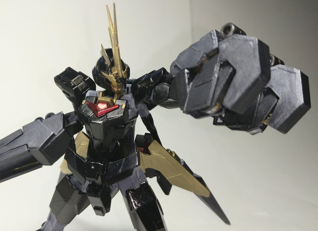 アームドアーマーVN。爪の展開が複雑すぎ!!! なんとか作り上げましたが、もう二度と作りたくないです笑