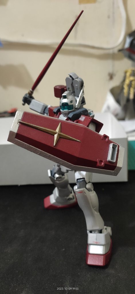 My first custom paint and kitbash HGUC RGM-79 GM–3枚目/制作者:BlitzGod28