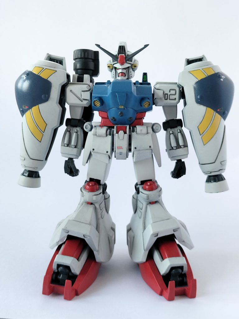 回収ポイントは手首パーツ交換、マスク切り離し、太もも延長、首の位置調整、襟足延長です。白の塗装はタミヤスプレーのインシグニアホワイト。良い色でした。白は筆よりスプレーが断然楽ですね。