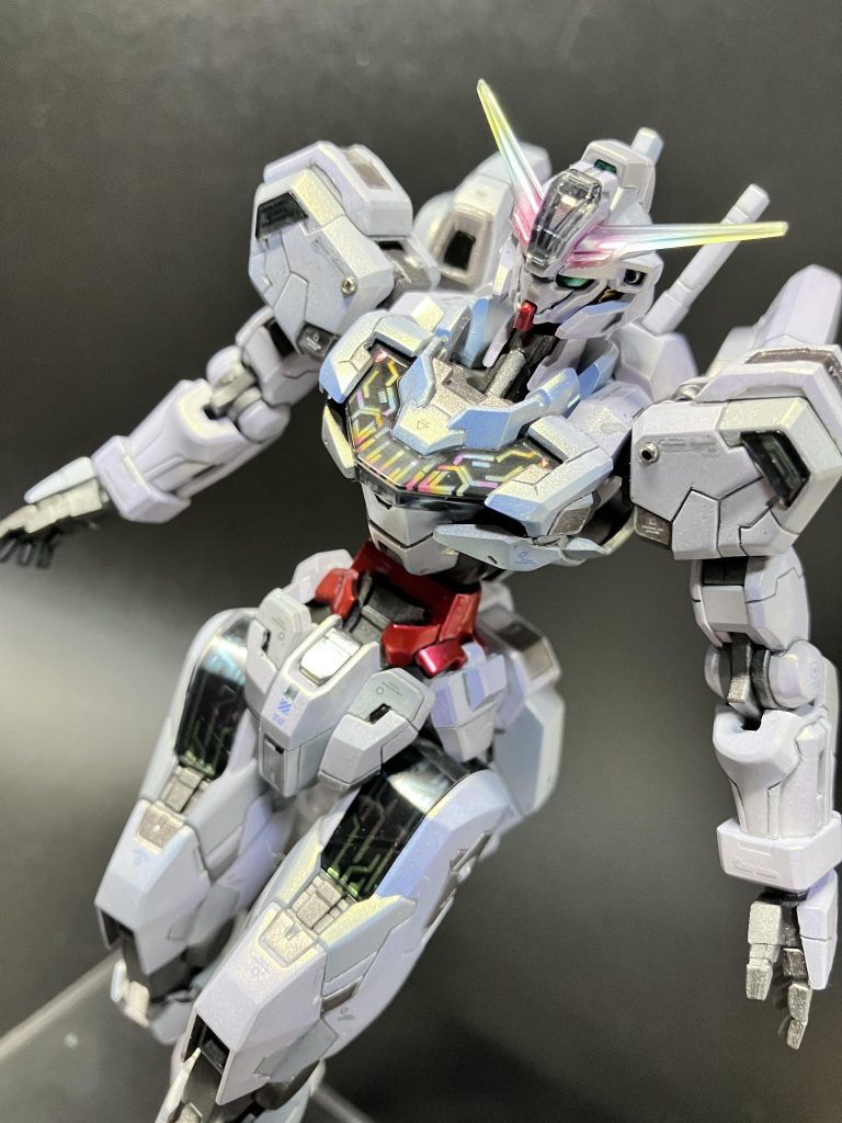 シェルユニットは今回はシールとインモールドパーツをそのまま使ってます。質感が素晴らしすぎる……