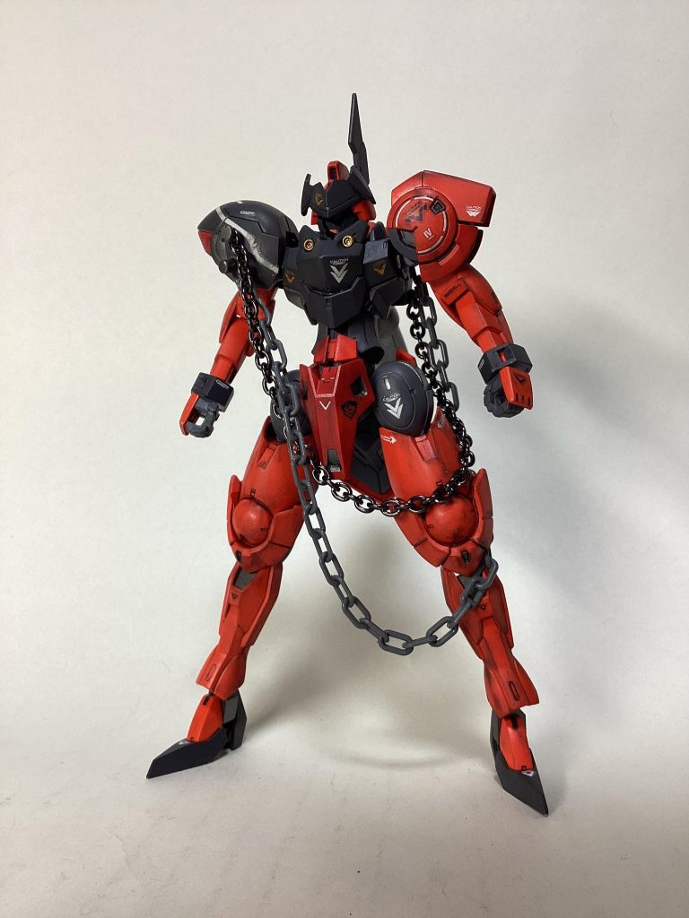 先述した3キットの他にカスタマイズマテリアルのチェーンを使用しました、じゃらじゃらしててオサレ！鞭としても使えそうっ