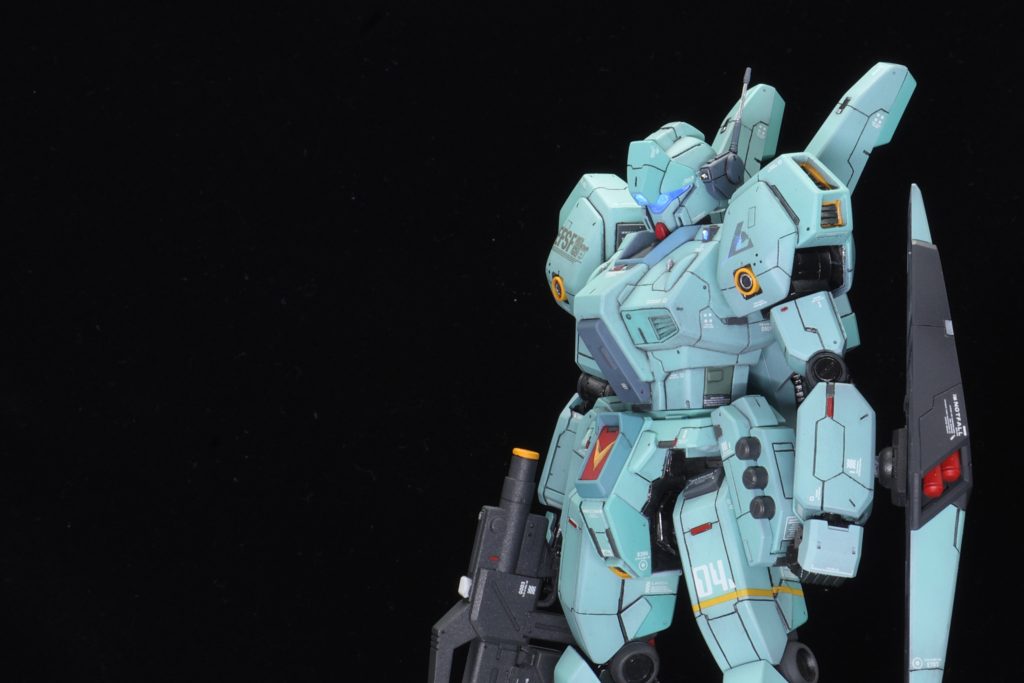 以上、HGジェガンでした~量産機ならではの難しさがありましたが、なんとか良い感じに纏まりました。MGと見間違えられたら勝ち!笑