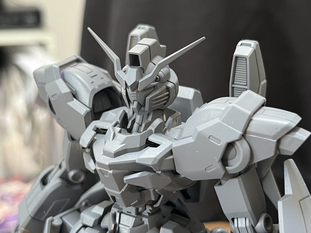 サフ状態(正面アップ)です