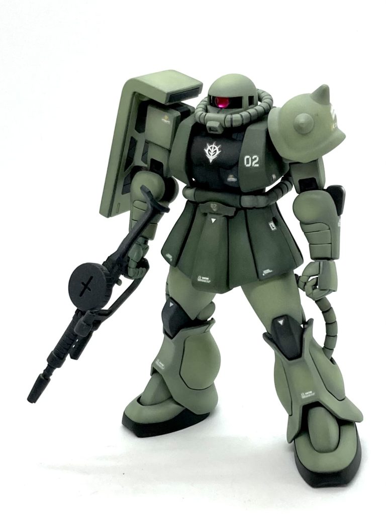 リバイブ版から作ったアニメ風もっさりザクⅡ。