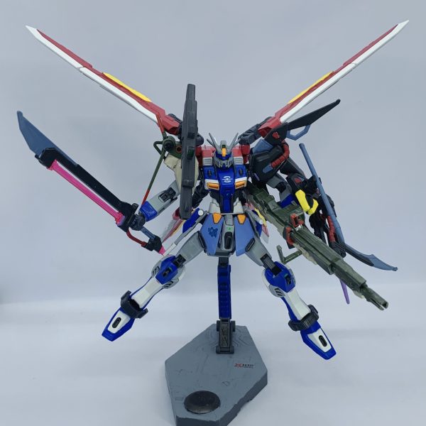 全塗装改造完成品バンダイMG パーフェクトデュエルガンダム