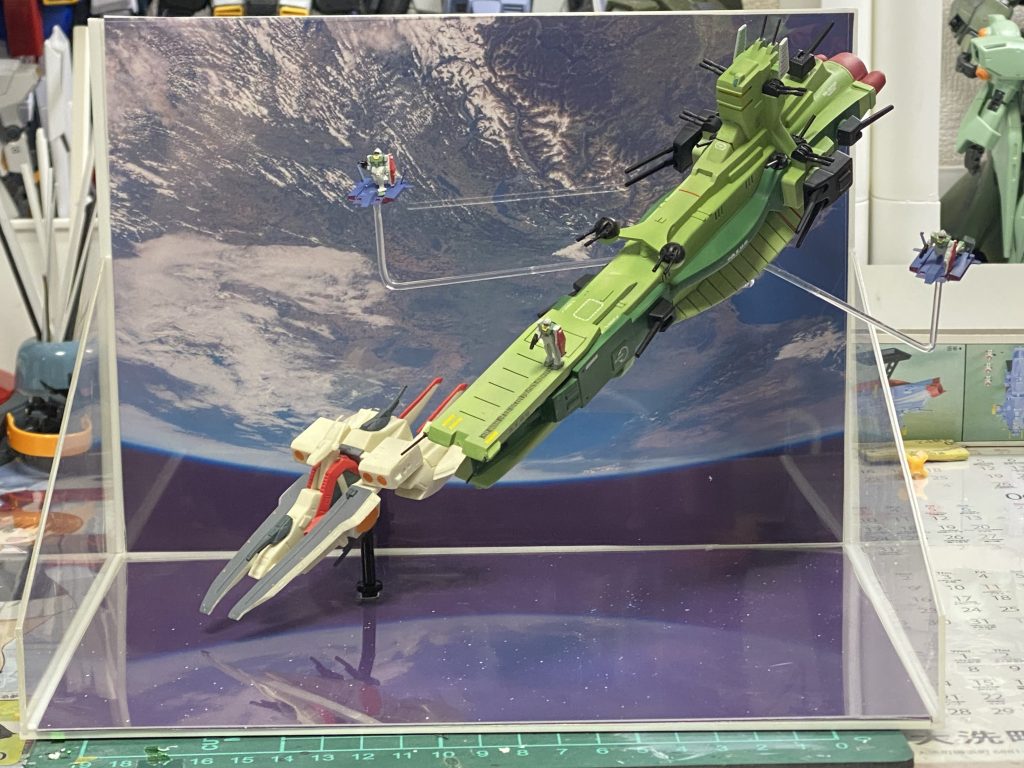 食玩のアーガマと並べると雰囲気はバッチリです!