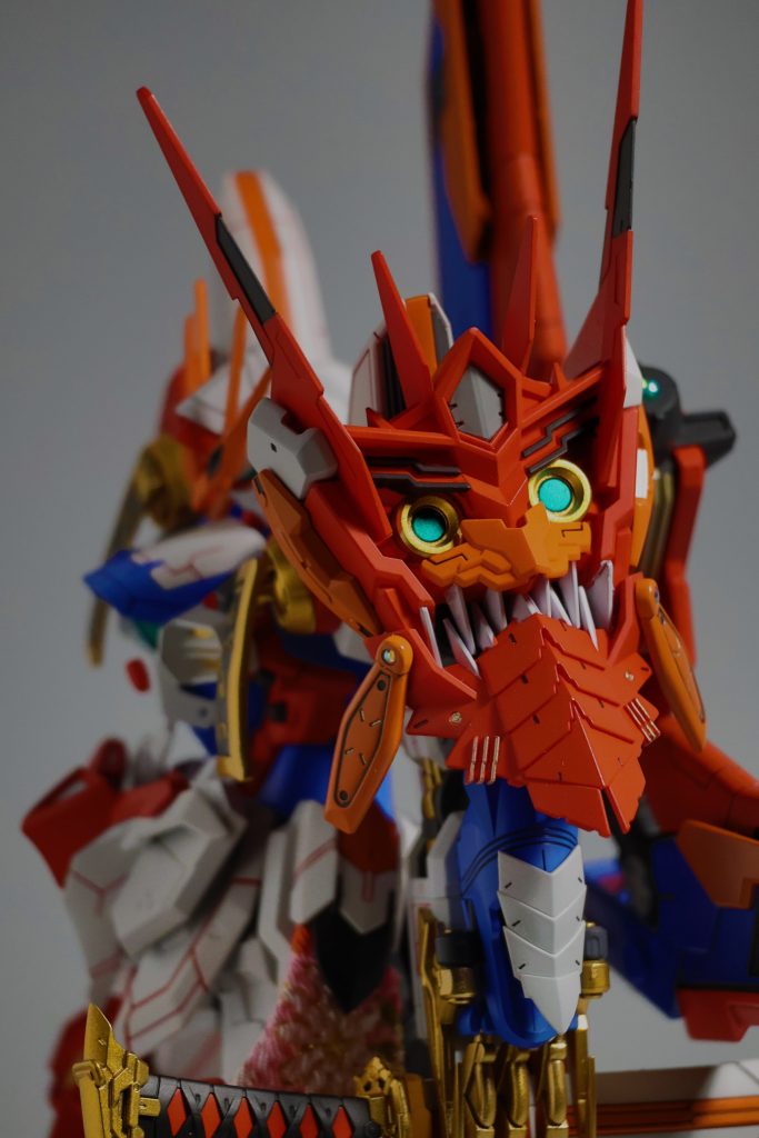 細部1 鬼面はこんな感じです。粒子八勁は中国武術のため使えません。