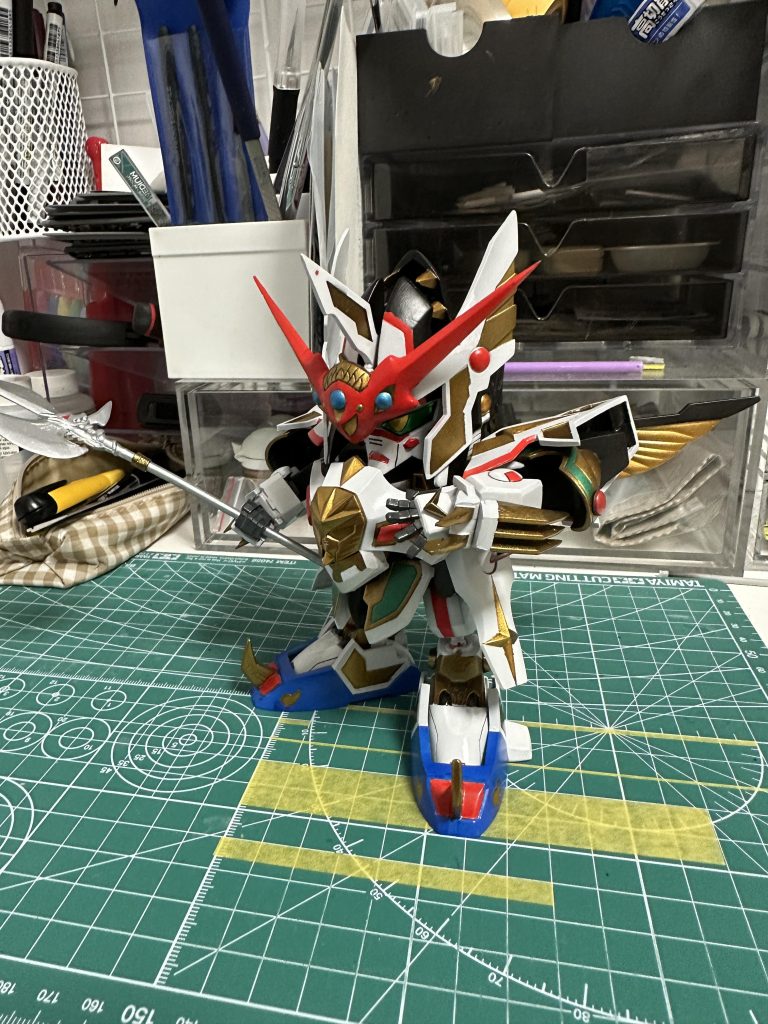 ドロゴンホーンを装着した写真を取り忘れたので制作マットで撮った写真で…ご覧いただきありがとうございました!