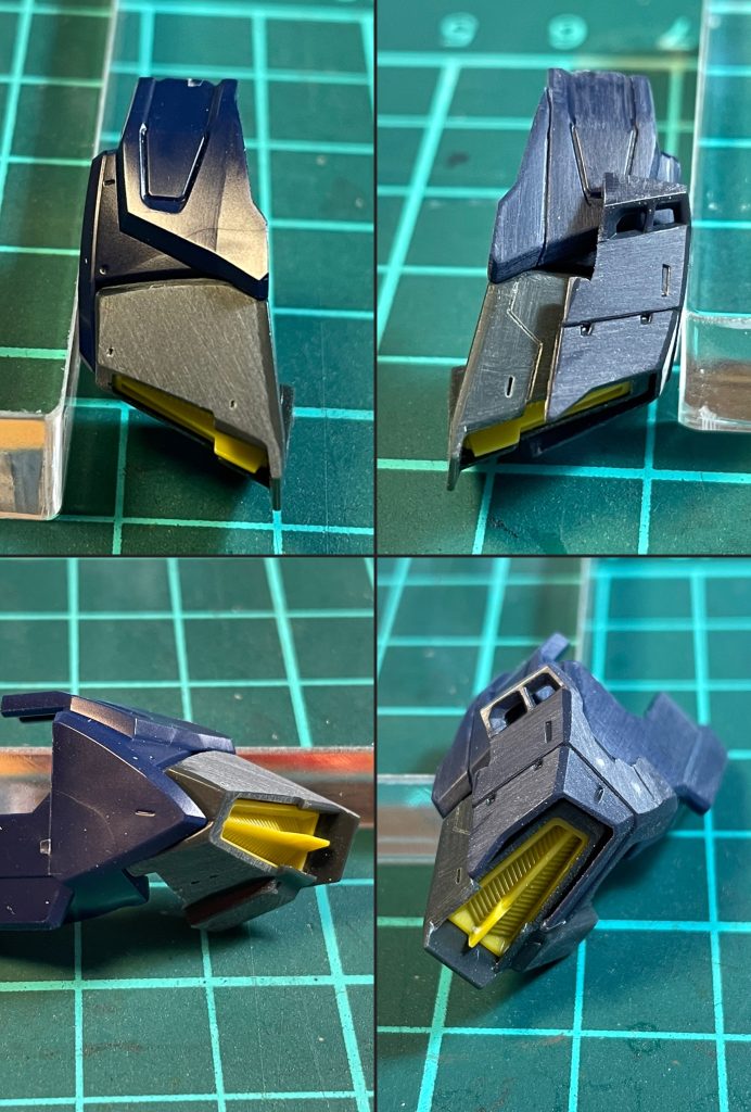 胸部ダクト付近の改修風景左、改修前右、改修後ここは結構お気に入り改修ポイント