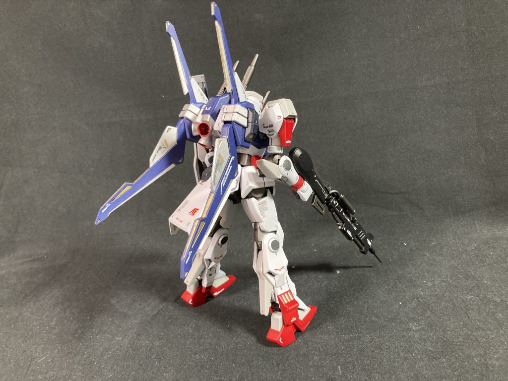 バックショット。Mk-Ⅲのバインダー、とても好きです。HGオリジナルの長いバックスカートも良い感じだと思います。