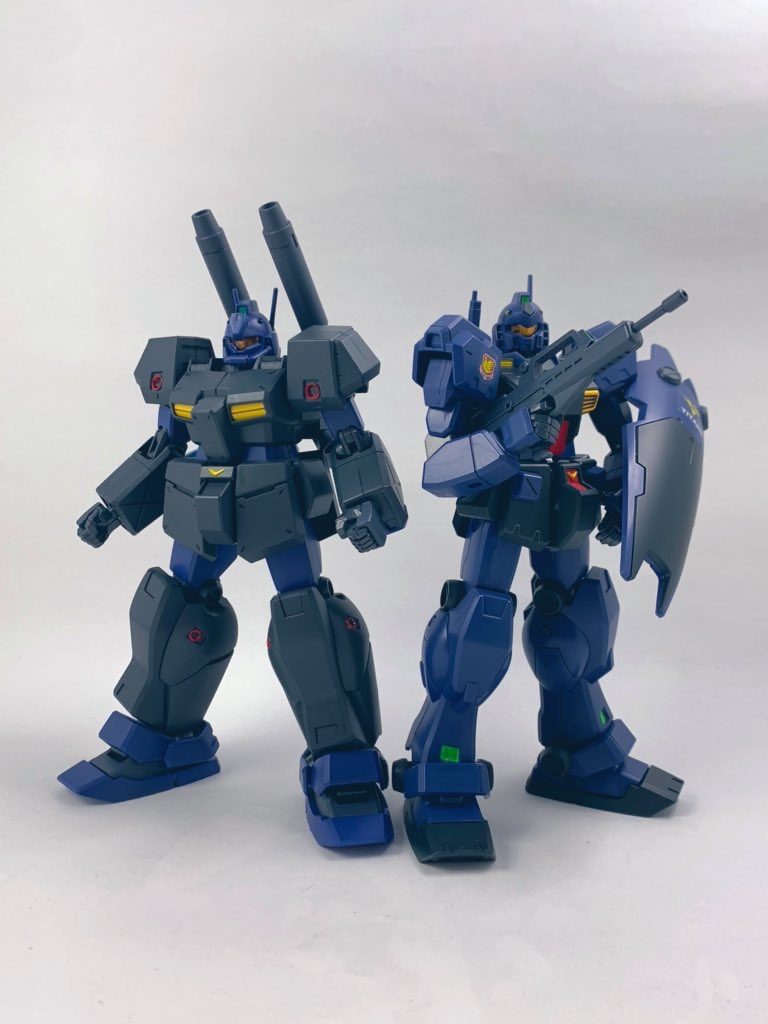 また、上記漫画には「宇宙、閃光の果てに…」で登場したフォルド ・ロムフェロー大尉（一年戦争時は中尉）がジム・クゥエルに搭乗し、エイガー大尉とコンビを組んでいるので、その2機で1枚撮影。 拙い文章、投稿をご覧下さりありがとうございました。