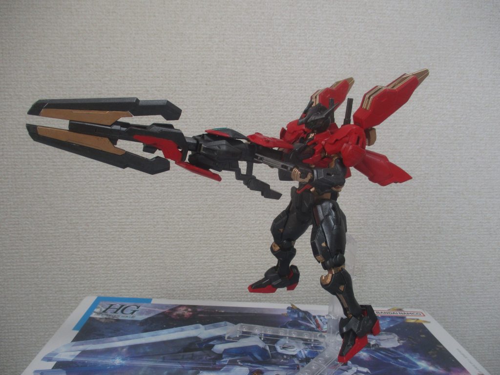 ガンビットライフル発射！！この姿だと、エアリアル同様「ヒーロー」らしいですね・・・ｗｗ