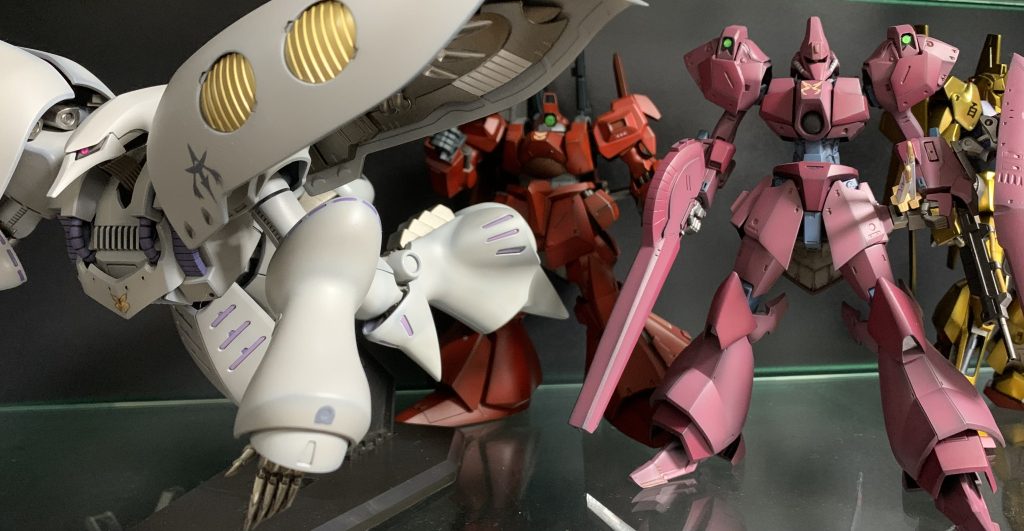 百式、リックディアス、ガルバルティ、キュベレイ。永野護原案のモビルスーツが揃ってきました。ハンブラビ売ってないかなぁ