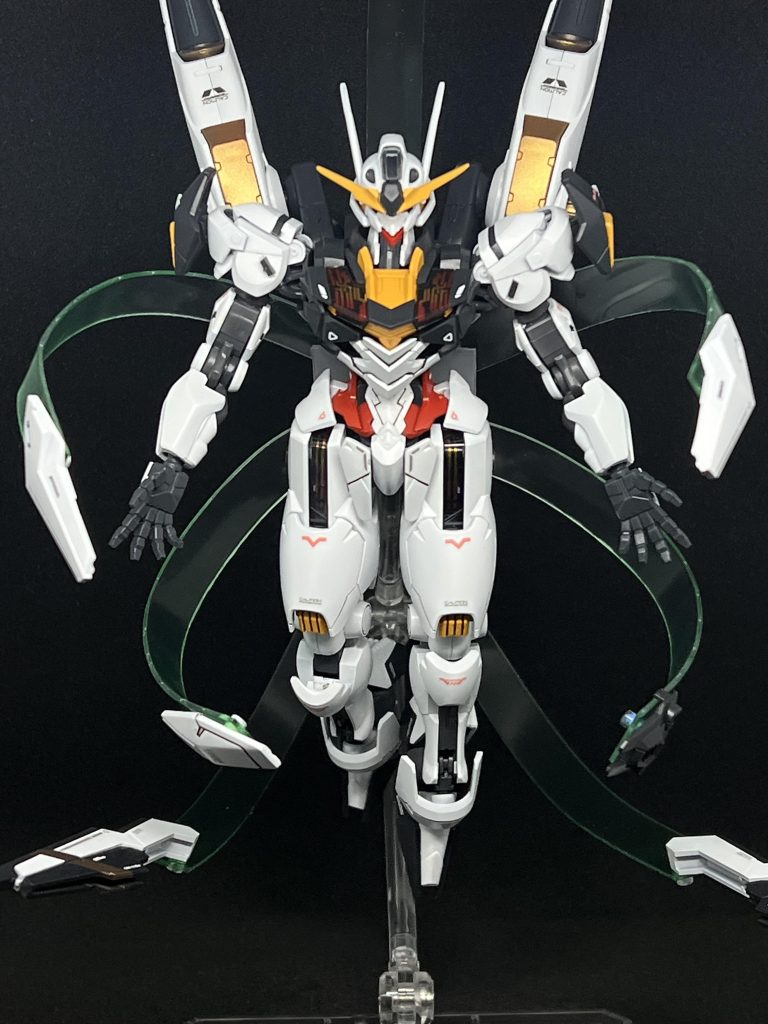 透明プラ板をせっせこドライヤーで温めてエフェクトパーツも作成してみました^_^