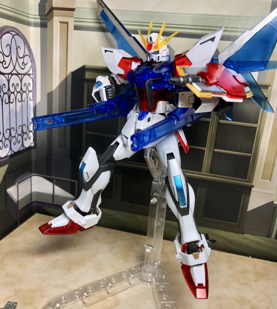 結構可動が狭くて再現が大変なポーズでした。