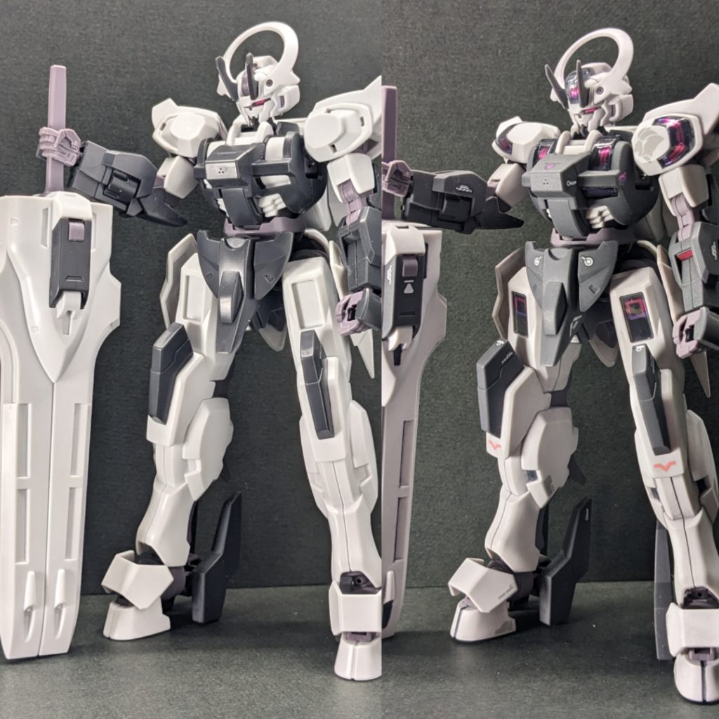 素組みと比較すると違いが分かるんですが…😫