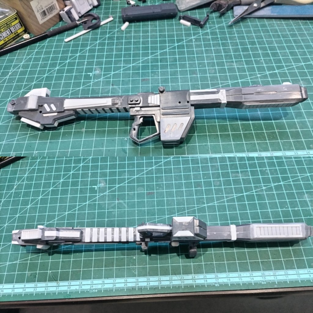 ビームバズーカのディティールアップ?かなりアバウトに加工してます色々な方が見てくださりありがとうございます。追加で加工中の状態もアップさせていただきました。