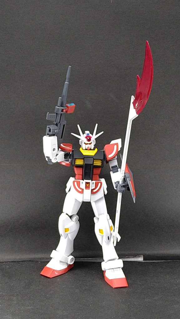 膝はダクトの黄色と膝センサー(?)の黒をしっかり塗装して