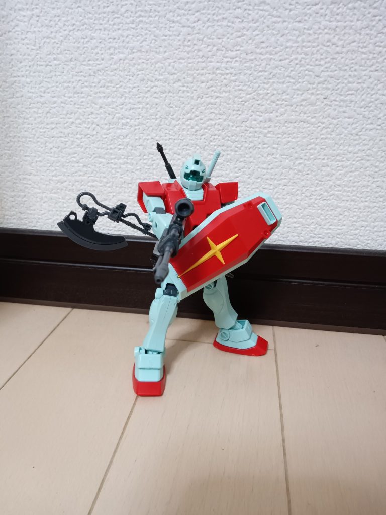 ジム素組み武器つけた–3枚目/制作者：hina99