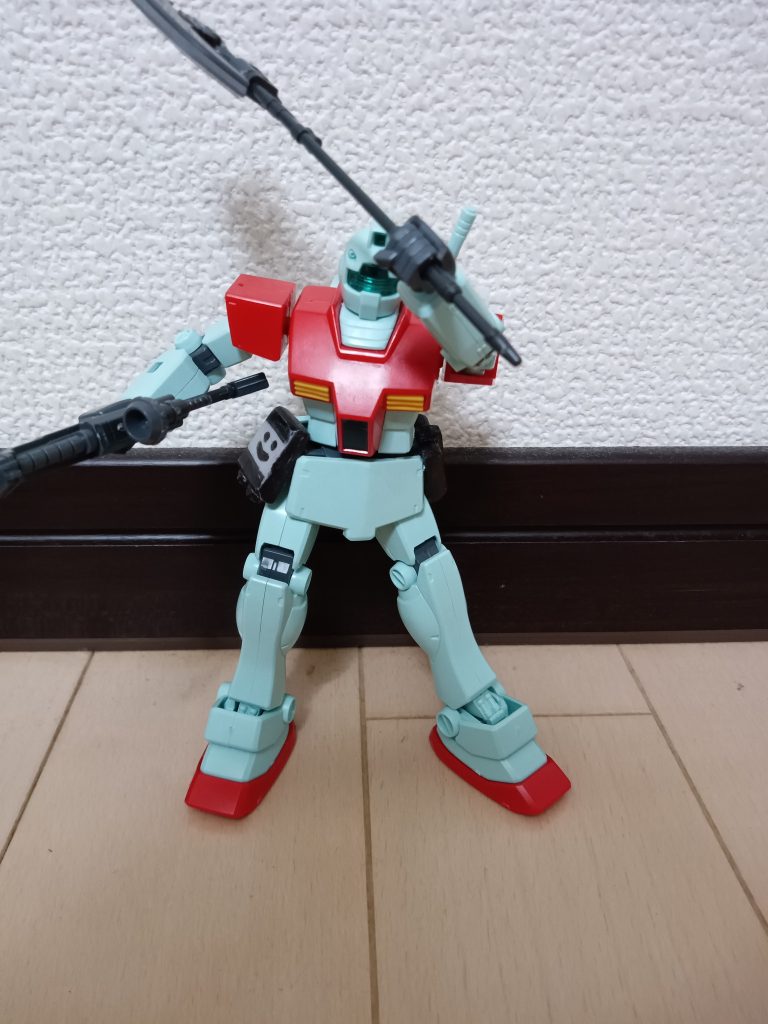 ジム素組み武器つけた–2枚目/制作者：hina99