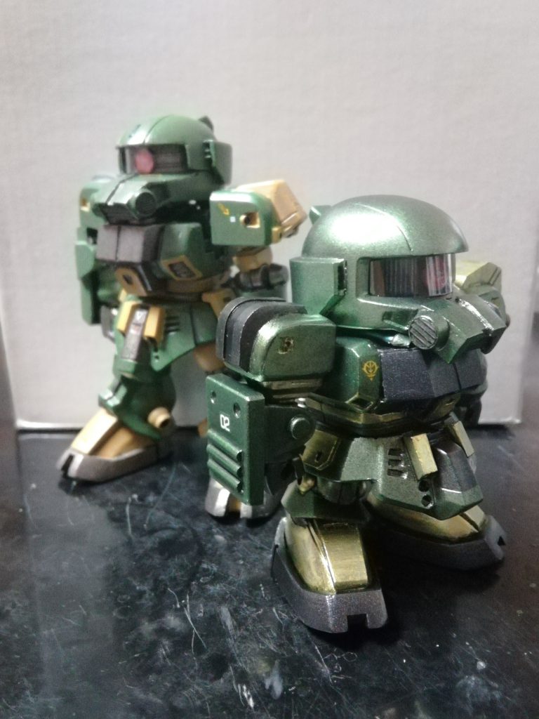 SDCS版と並べてみました。バランスの違うSDを作ると、それぞれの良し悪しが分かるので非常に勉強になりました♪
