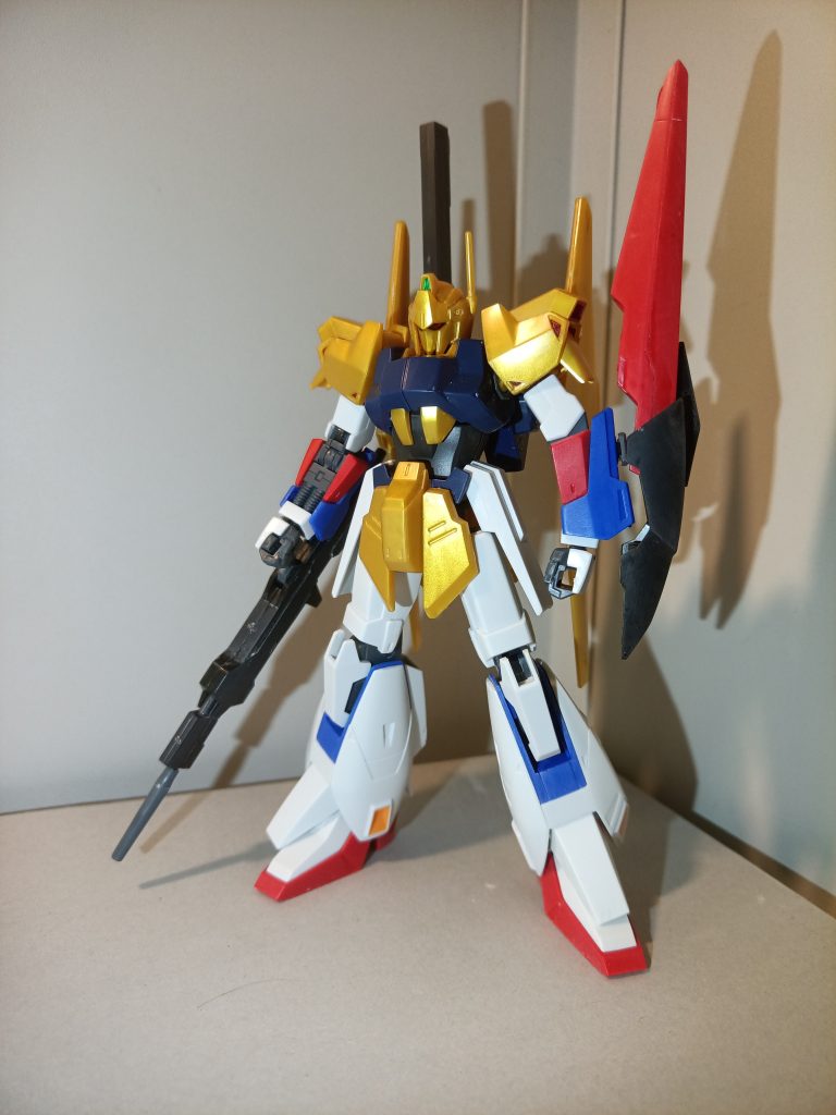 上記の設定でミキシングしました。百式とZは上腕が軸同士でポン付け出来なかったので百式の上腕フレームをZガンダムの肘関節パーツに組み込んでいます。