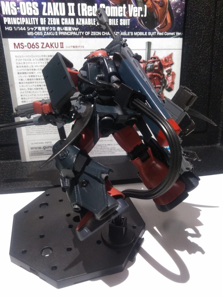 と言うわけで装備は｢相手をﾀﾋなす事に全振り｣となります 😁今回はキチント増設スラスターが見える様に致しました💗