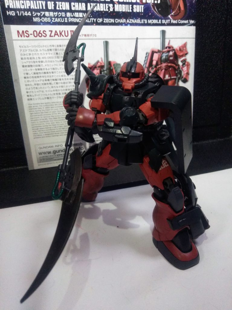 更に× 2 ！！｢ゲルググ要素｣で連結😤　　　　　　　　　　　｢薙刀モード｣へ レベルアップ❗❗😆　　　　　　　　と、此のように｢ナガモノ & 大型武装テンコ盛り｣の男の子👟♂大好き😍💓💓装備でフィニッシュです🤤