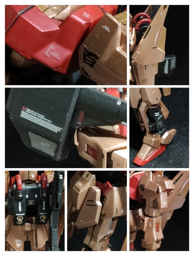 今回は市販の水転写デカールを頑張ってみました。結構小さいサイズのデカールなので、こまごまと貼っています。結構大変でしたが、細部のグレードが上がってやりがいがありました。