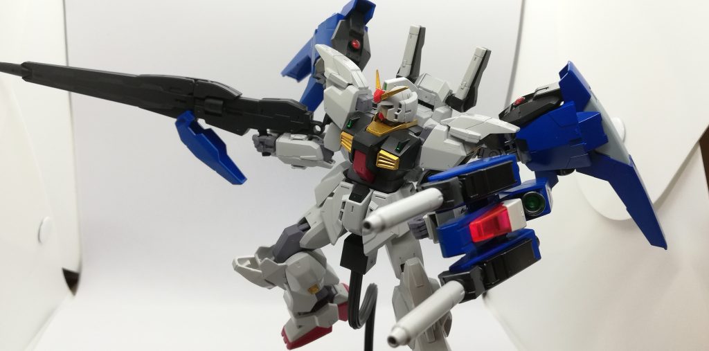 昔に制作した改造ガンプラ第6弾 スーパーガンダムオーバーエクステンド–3枚目/制作者：リチウムイオン
