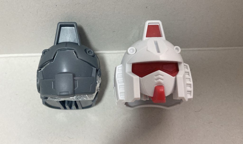 ジム頭を縦に詰めたところ。どうもバランスがおかしい