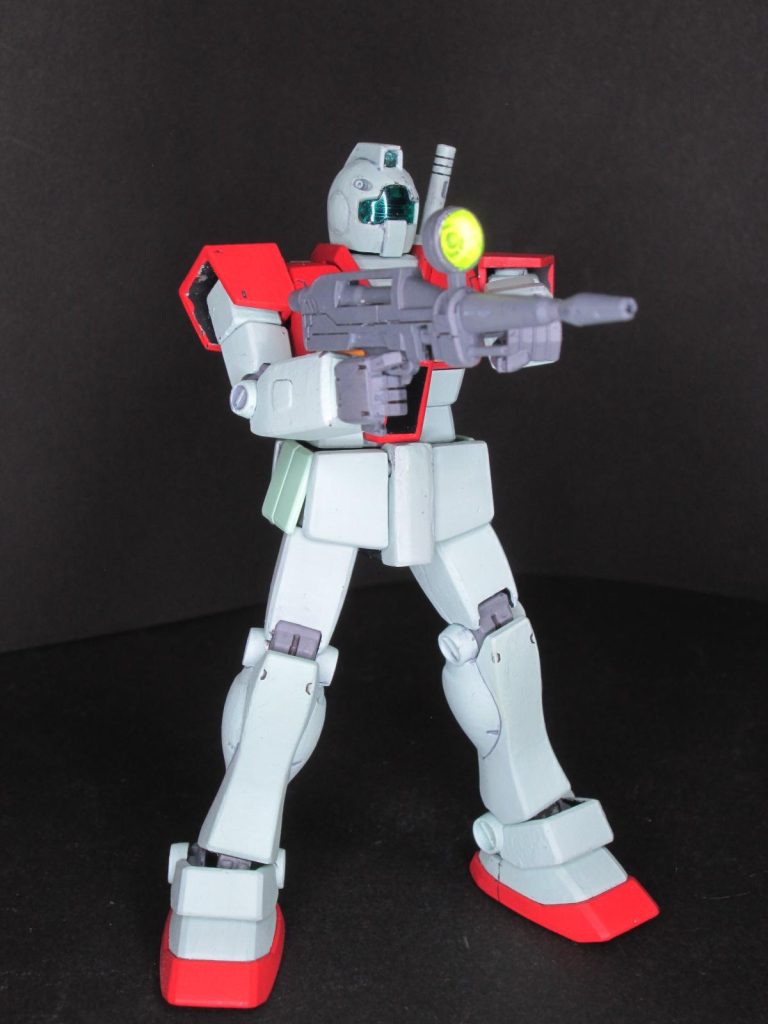 シャアズゴックの動きを目のあたりにし、ホバークラフト搭乗のウッディ大尉が「は、早い！」と言った後・・・