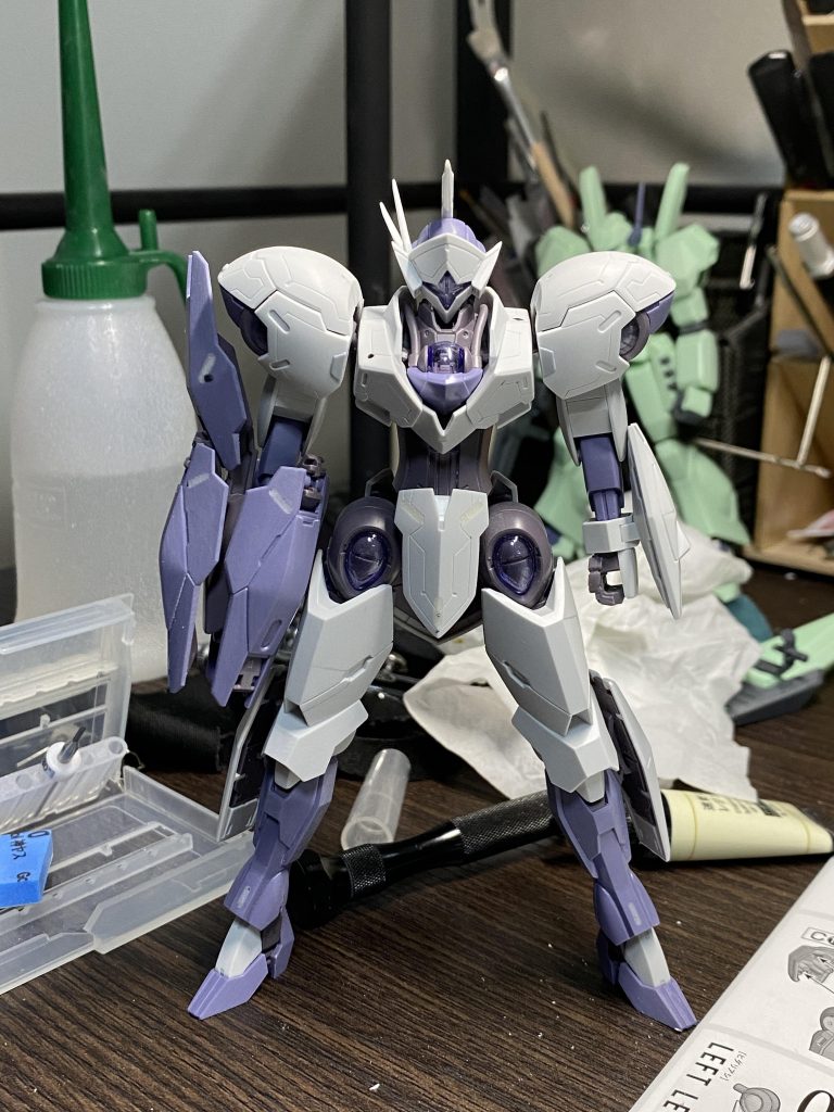 上半身とフンドシ部のスジボリ完了